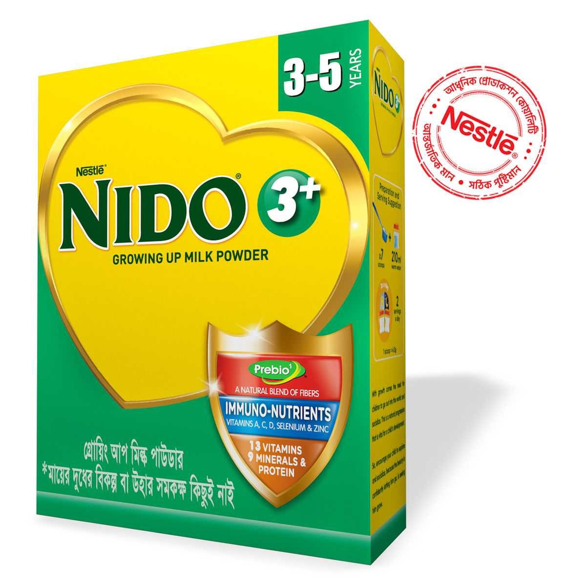 Nestlé Nido 3+ Growing Up Milk Powder (3-5 Y) 350 gm
