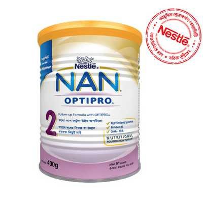 Nestlé Nan Optipro 2 Formula Milk Powder (6 M+) 400 gm