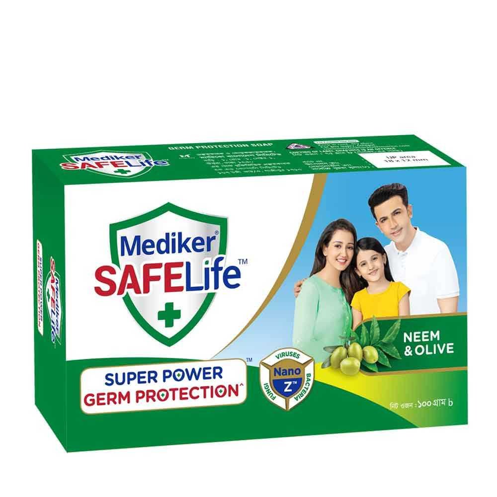 Mediker SafeLife Soap Bar 100gm