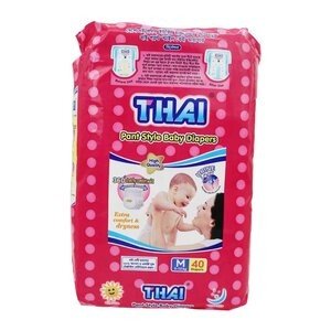 Thai Baby Diaper Pant Style M (5-12 kg) 40pcs