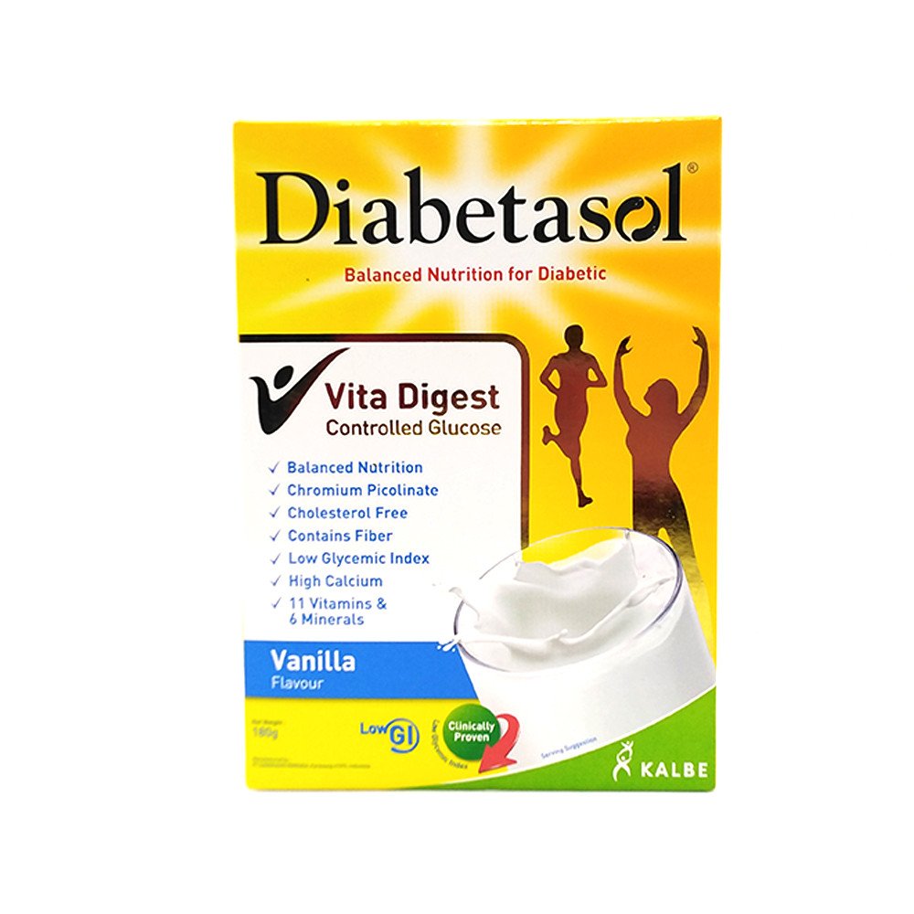 Diabetasol Nutrition Powder For Diabetic Vanilla 180 gm