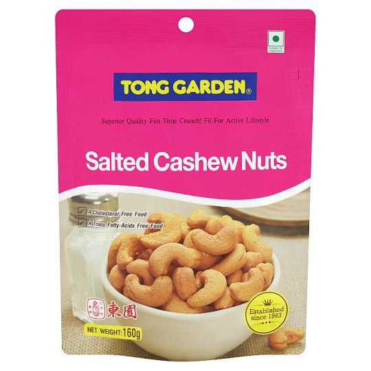 Tong Garden Salted Cashew Nuts 160gm