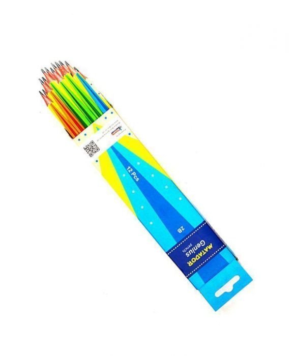 Matador Genius Pencil, 2B 12pcs