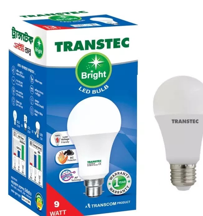 Transtec Led Bulb 9Watt (Pin System)