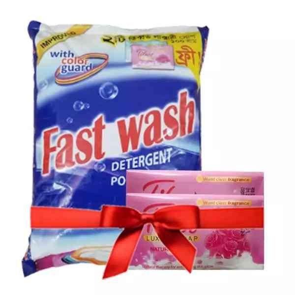 Fast Wash Detergent Powder (Free Tibet luxury Soap 100 gm)